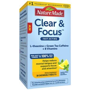  Nature Made Clear & Focus, Lemon Mint, 30 CT 