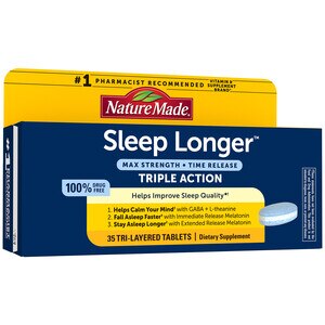 Nature Made Sleep Longer, Melatonin 10mg, 35 CT