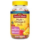 Nature Made Women's Multi + Omega-3 For Her Gummies, 150 CT, thumbnail image 1 of 9