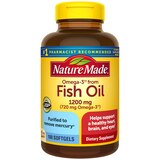 Nature Made Omega 3 Fish Oil 1200 mg Softgels, One Per Day, 100 CT, thumbnail image 1 of 9