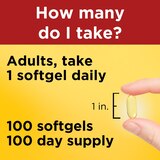 Nature Made Omega 3 Fish Oil 1200 mg Softgels, One Per Day, 100 CT, thumbnail image 4 of 9