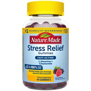 Nature Made Stress Relief Gummies, Mixed Berry, 40 CT