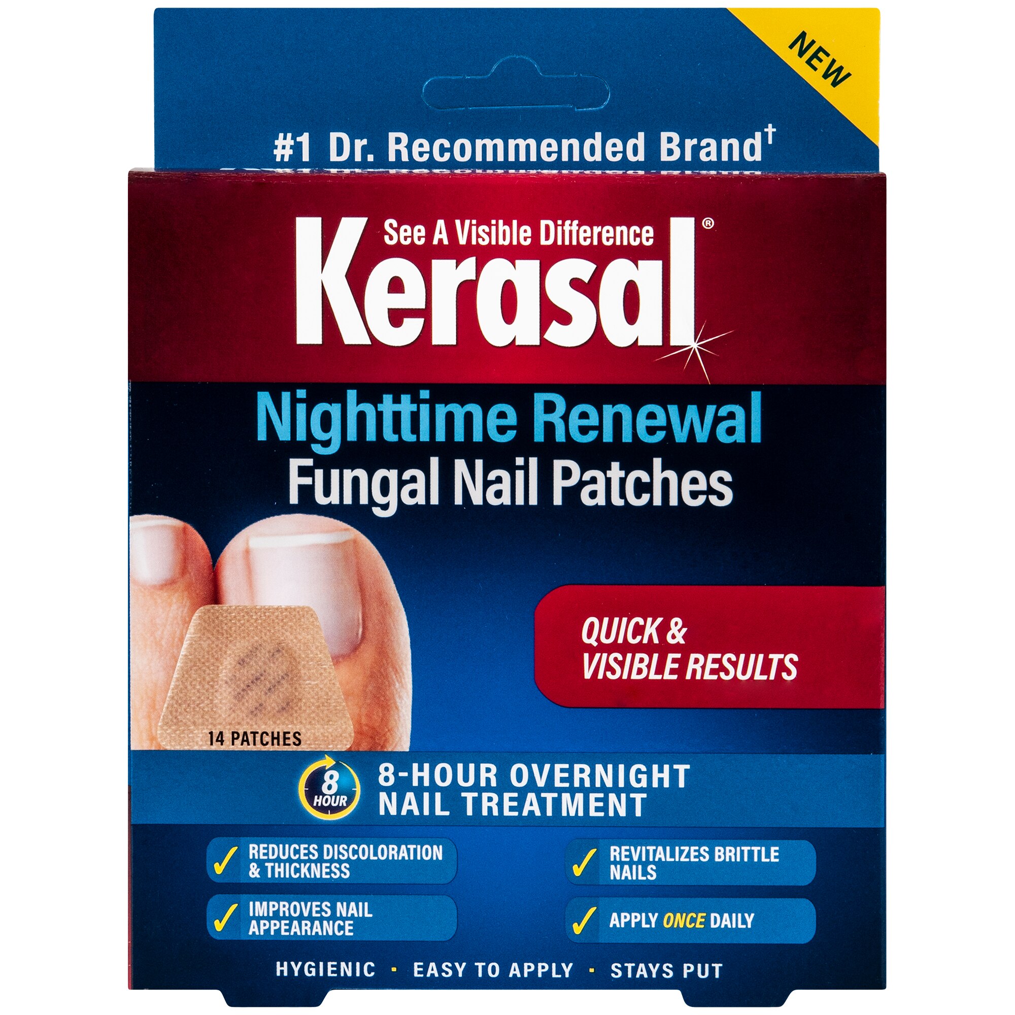 Kerasal Nighttime Renewal Fungal Nail Patches, 14 Ct , CVS