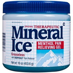 Mineral Ice Original Therapeutic - Gel analgésico sin grasa, 16 oz