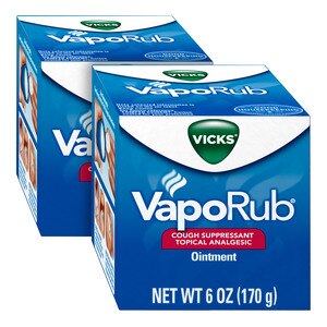 Vicks VapoRub Original - Pomada analgésica de uso tópico para suprimir la tos, ideal para el alivio de síntomas del resfriado y dolores