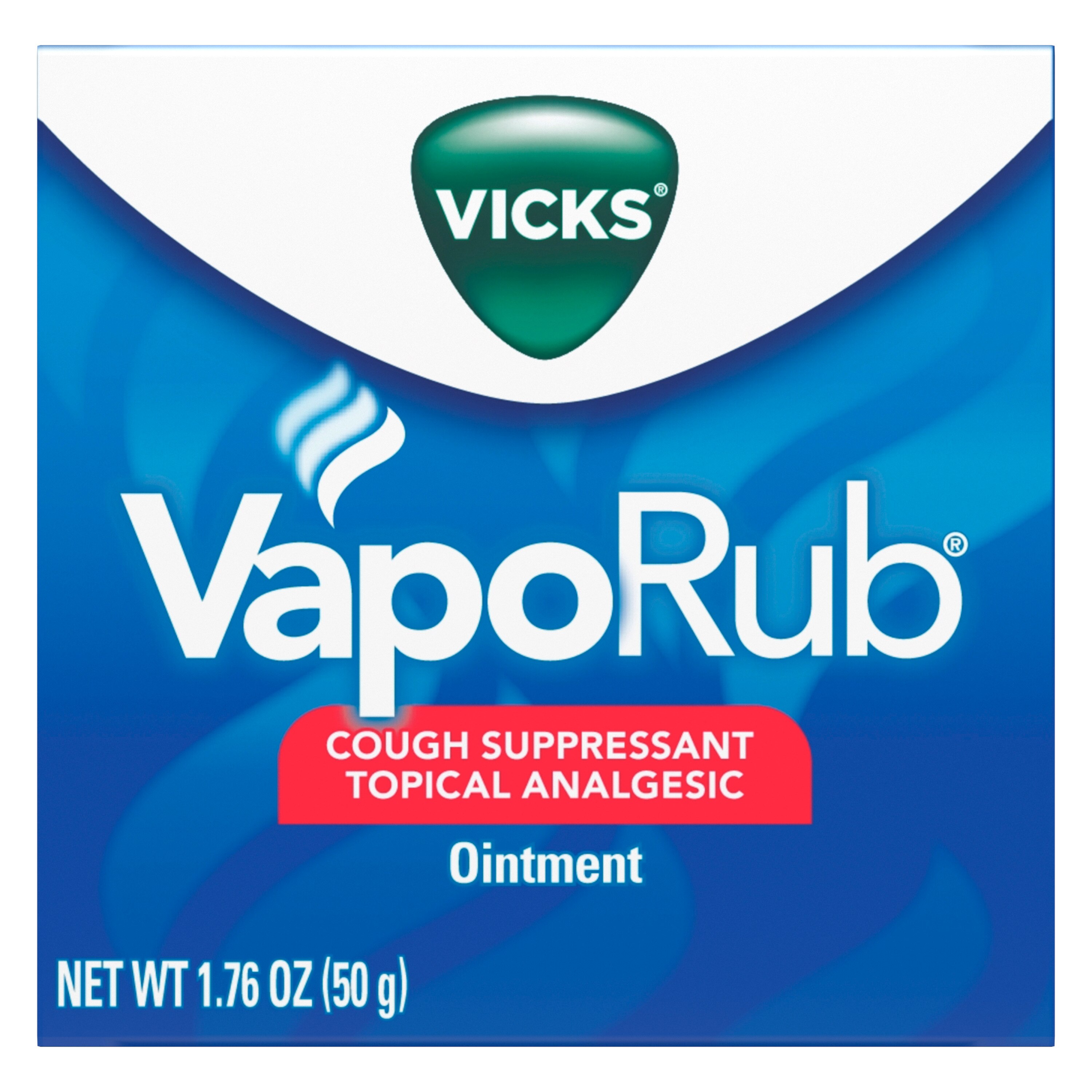 Vicks VapoRub Original - Pomada analgésica de uso tópico para suprimir la tos, ideal para el alivio de síntomas del resfriado y dolores