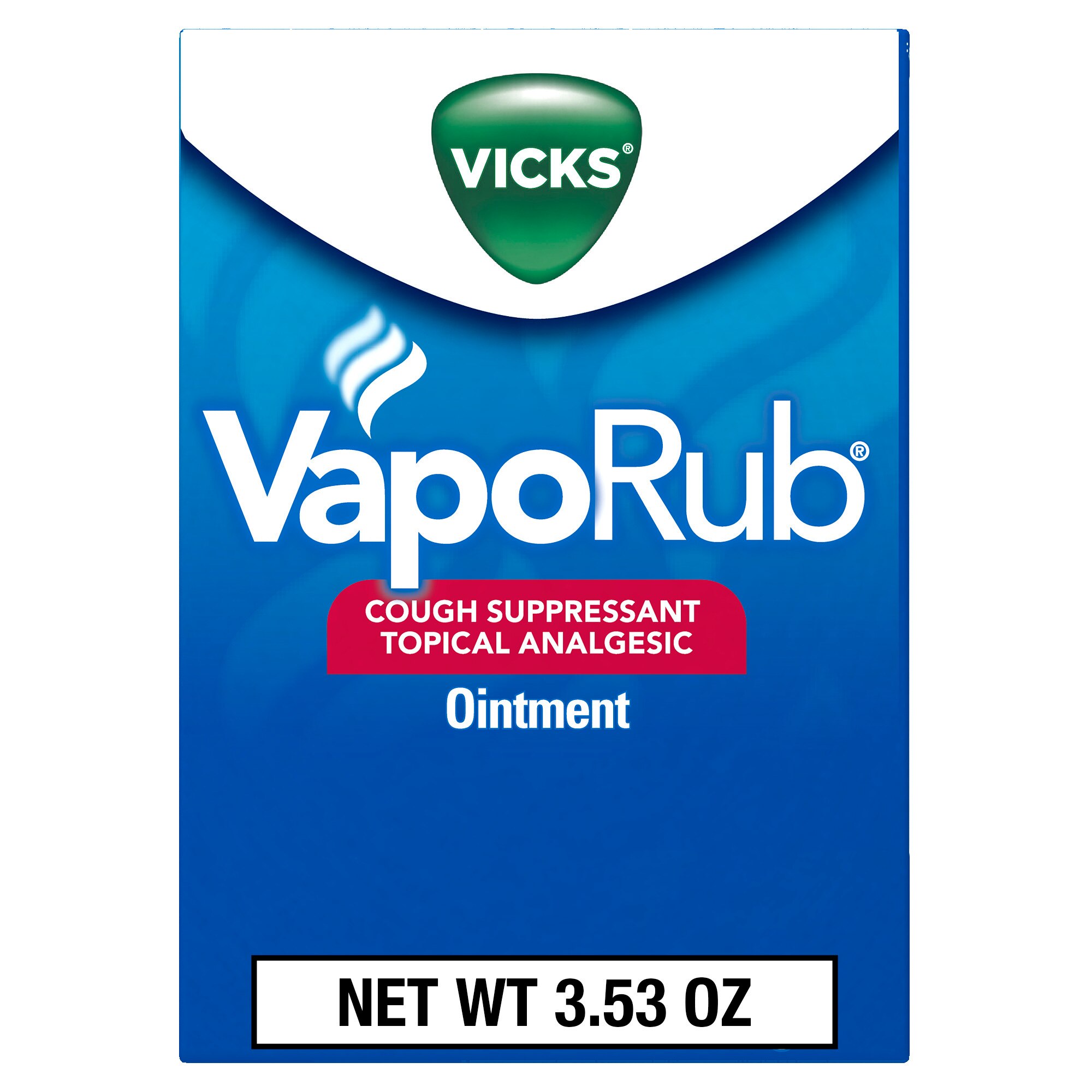 Vicks VapoRub Cough Suppressant Topical Analgesic Ointment, 3.53 Oz , CVS