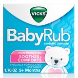 Vicks BabyRub Non-Medicated Soothing Ointment, 1.76 OZ, thumbnail image 4 of 13
