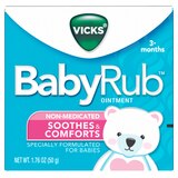 Vicks BabyRub Non-Medicated Soothing Ointment, 1.76 OZ, thumbnail image 5 of 13