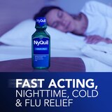 Vicks NyQuil Cold & Flu Relief Liquid, Original Flavor, 12 Fl OZ, thumbnail image 4 of 9
