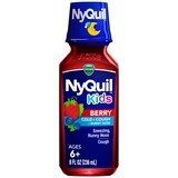 Vicks Children's NyQuil, Nighttime Cold & Cough Multi-Symptom Relief, Berry, 8 FL OZ, thumbnail image 1 of 22