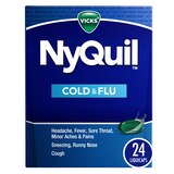 Vicks NyQuil Cold & Flu Relief LiquiCaps, thumbnail image 1 of 8