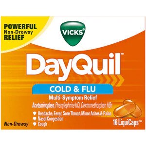 Vicks DayQuil Cold & Flu Multi-Symptom Relief LiquiCaps 