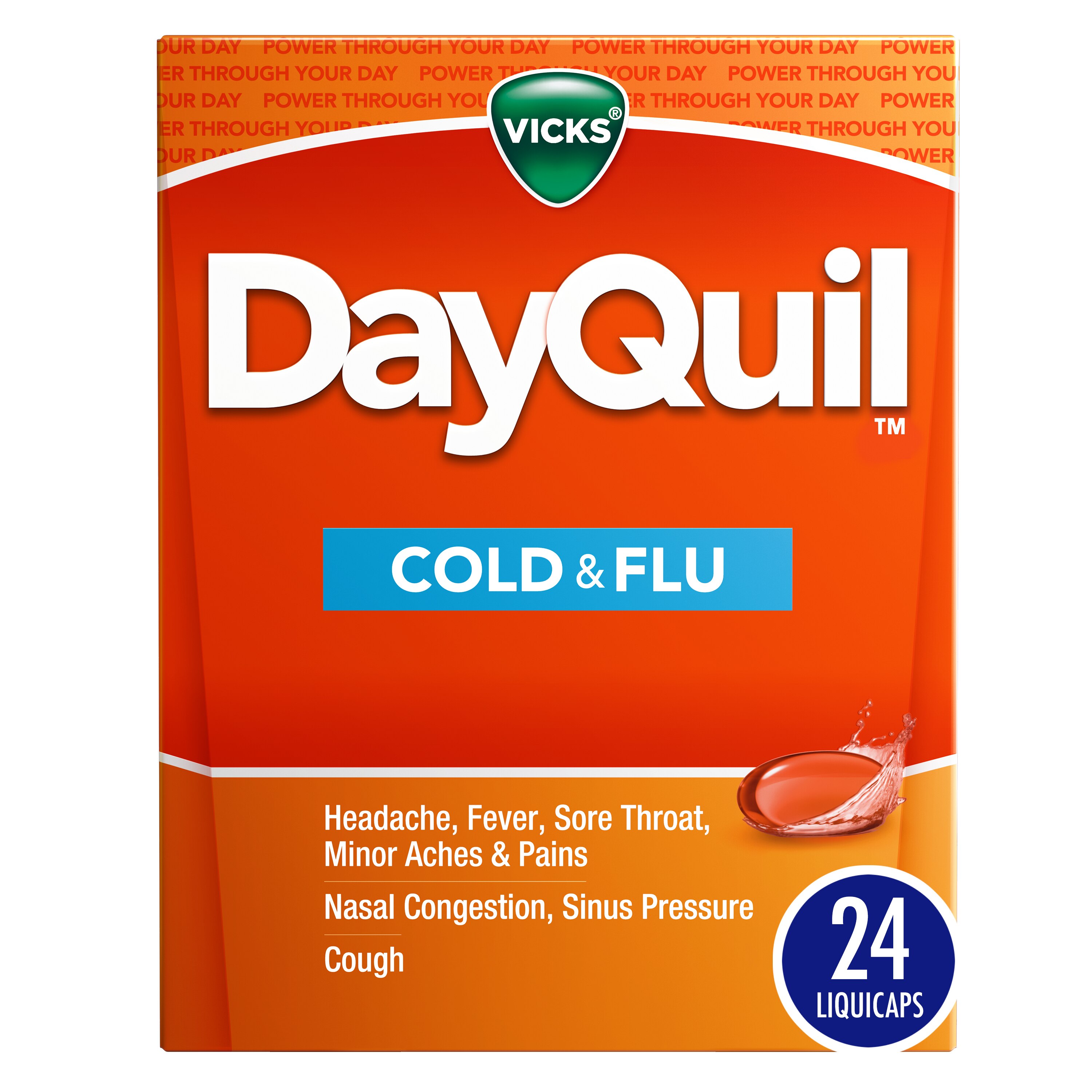 Vicks DayQuil Cold & Fl. U Multi-Symptom Relief, 24 Ct , CVS