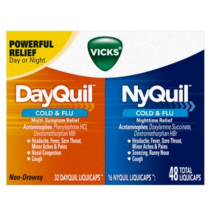 Can You Give A Dog Nyquil Vicks Dayquil And Nyquil Cold Flu Relief Liquicaps Convenience Pack 48 Count 48 Pack With Photos Prices Reviews Cvs Pharmacy
