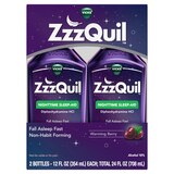 ZzzQuil Nighttime Sleep Aid Liquid, Warming Berry, thumbnail image 1 of 9