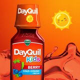 VICKS DayQuil Kids Berry Cold & Cough + Mucus Multi-Symptom Relief, Daytime Relief, 8 FL OZ, thumbnail image 5 of 19
