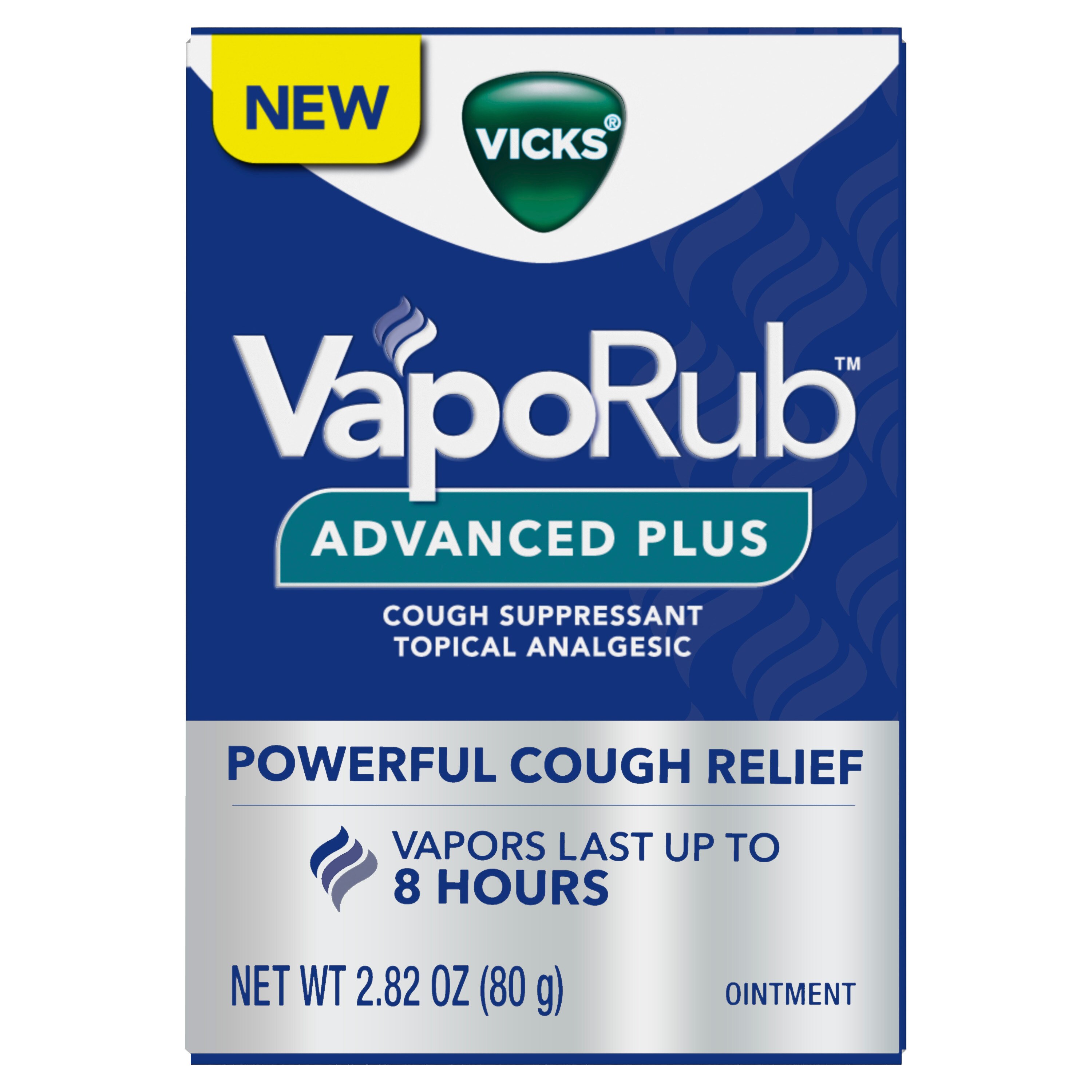 Vicks VapoRub Advanced Plus Cough Suppressant Ointment, 2.82 Oz , CVS