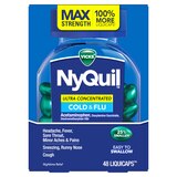 NyQuil Ultra Concentrated Cold and Flu LiquiCaps, 48 CT, thumbnail image 2 of 10