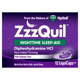 ZzzQuil Nighttime Sleep Aid LiquiCaps, 12 CT, thumbnail image 1 of 9