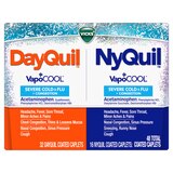 DayQuil and NyQuil SEVERE with Vicks VapoCOOL Cough, Cold & Flu Relief, 48 Caplets (32 DayQuil & 16 NyQuil) – Relieves Sore Throat, Fever, and Congestion, Day or Night, thumbnail image 1 of 8