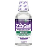 ZzzQuil Nighttime Sleep-Aid Alcohol Free Liquid, Soothing Berry, 12 FL OZ, thumbnail image 1 of 11