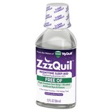 ZzzQuil Nighttime Sleep-Aid Alcohol Free Liquid, Soothing Berry, 12 FL OZ, thumbnail image 4 of 11