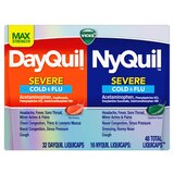 Vicks DayQuil and NyQuil Severe Cold & Flu LiquiCaps Combo Pack, 48 CT, thumbnail image 1 of 9