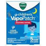 Vicks VapoPatch with Long Lasting Soothing Vicks Vapors for Children Ages 6+, 5 CT, thumbnail image 1 of 9