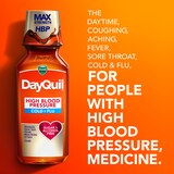 Vicks DayQuil and NyQuil High Blood Pressue Cold & Flu Liquid, 2 8 OZ bottles, thumbnail image 3 of 12