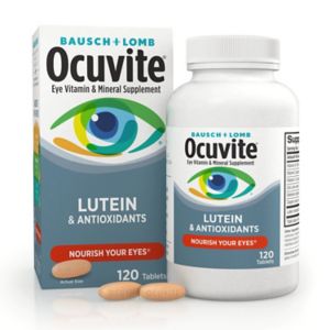 Ocuvite - Suplemento de vitaminas y minerales con luteína, 120 u.