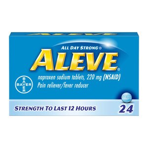 Aleve Pain Relief Naproxen Sodium Tablets, 24 Ct , CVS