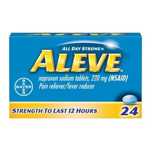 Aleve Pain Relief Naproxen Sodium Caplets, 24 Ct , CVS