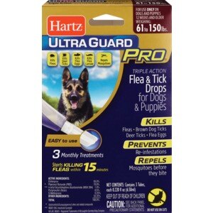  Hartz Flea & Tick Drops for Dogs and Puppies Weighing Over 60 Pounds 