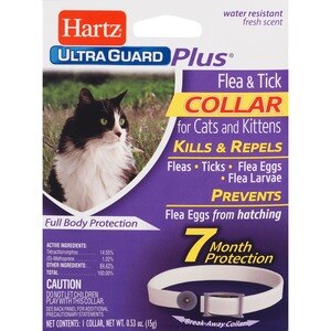 Hartz 3 In 1 Control Collar For Cats White & Purple