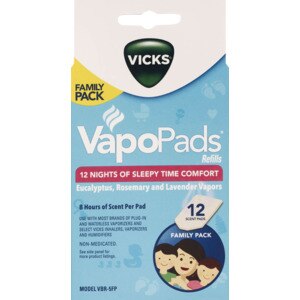 Vicks Soothing Sleepy Time Comfort VapoPads, 12 u.