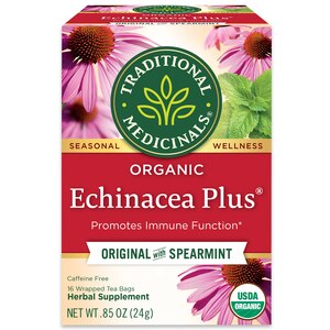 Traditional Medicinals Echinacea Plus Herbal Supplement, 16 Ct , CVS