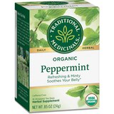 Traditional Medicinals Organic Peppermint Herbal Tea Bags, 16 ct, 0.85 oz, thumbnail image 4 of 5