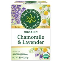 Traditional Medicinals Organic Herbal Tea, Chamomile with Lavender, 16 ct