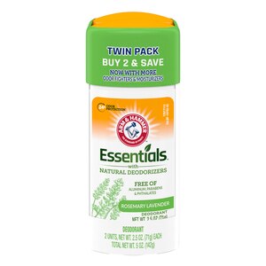 Arm & Hammer Essentials 24-Hour Deodorant Stick, Rosemary Lavender, 2.5 OZ, 2 Pack , CVS