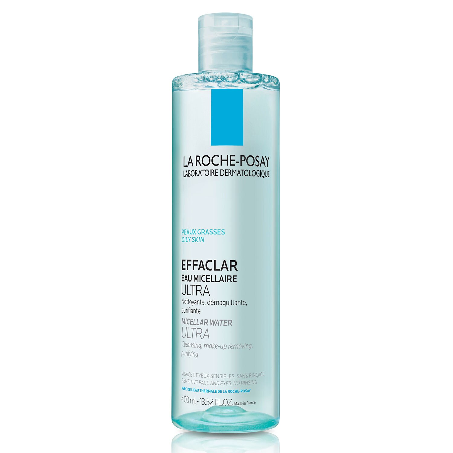 La Roche-Posay Effaclar - Desmaquillador y agua de limpieza micelar, 13.5 oz