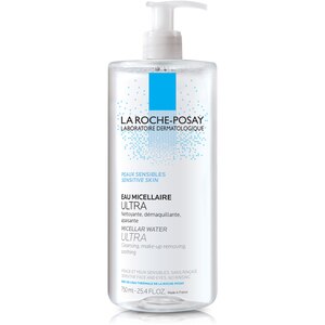 La Roche-Posay - Agua micelar de limpieza y desmaquillador para piel sensible, 25.36 oz