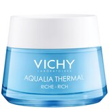 Vichy Aqualia Thermal Rich Cream Face Moisturizer with Hyaluronic Acid, 1.69 OZ, thumbnail image 1 of 9