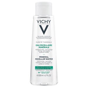  Vichy Purete Thermale Mineral Micellar Cleansing Water for Combination to Oily Skin, 6.76 OZ 
