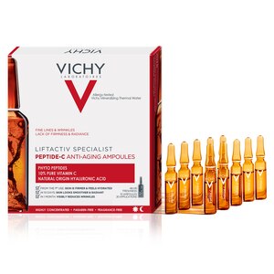 Vichy LiftActiv Peptide-C Anti-Aging Ampoules with Vitamin C, Hyaluronic Acid and Peptides, 10CT