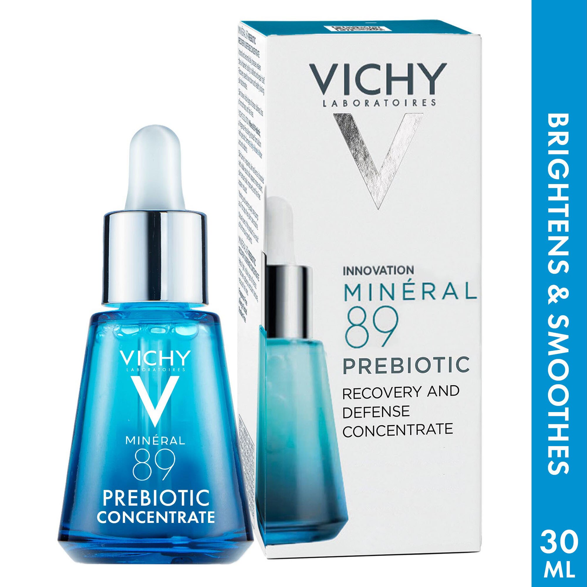 Vichy Mineral 89 Face Serum Prebiotic Recovery and Defense Concentrate, 1.01 OZ