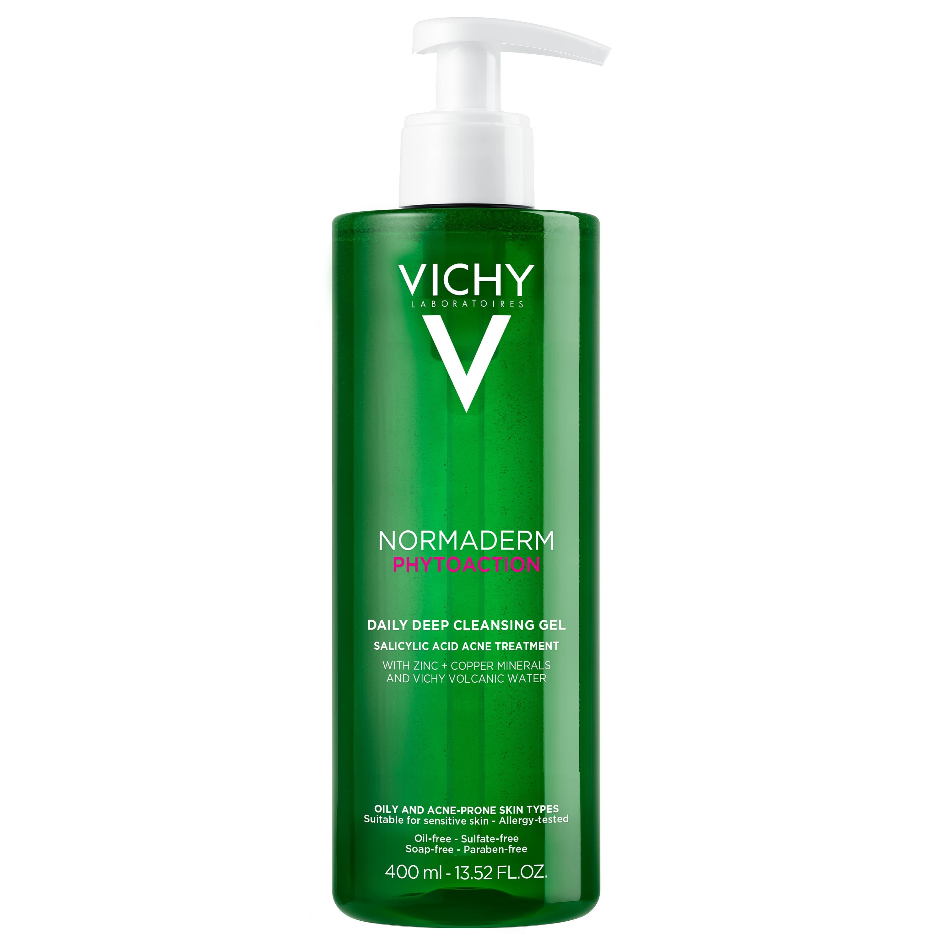 Vichy Laboratories Noramderm Acne Cleanser For Oily Skin, Face Wash With Salicylic Acid, 13.52 Oz , CVS