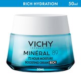 Vichy Mineral 89 Rich Cream 72H Moisture Boosting Cream with Hyaluronic Acid​, thumbnail image 1 of 10
