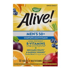 Nature's Way Alive Men's 50+ Complete Multivitamin - 50 Ct , CVS