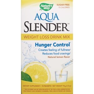 Nature's Way Aqua Slender, Hunger Control Drink Mix, Natural Lemon - 0.24 Oz , CVS